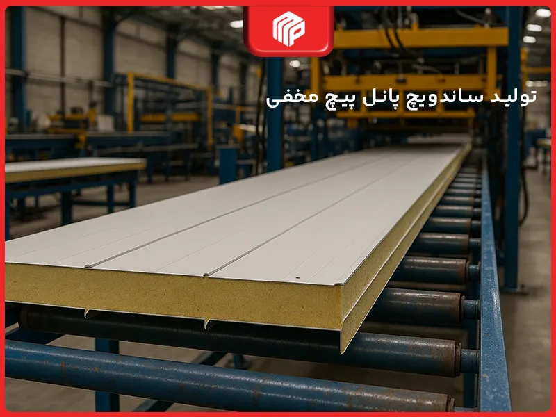 خط تولید ساندویچ پانل پیچ مخفی