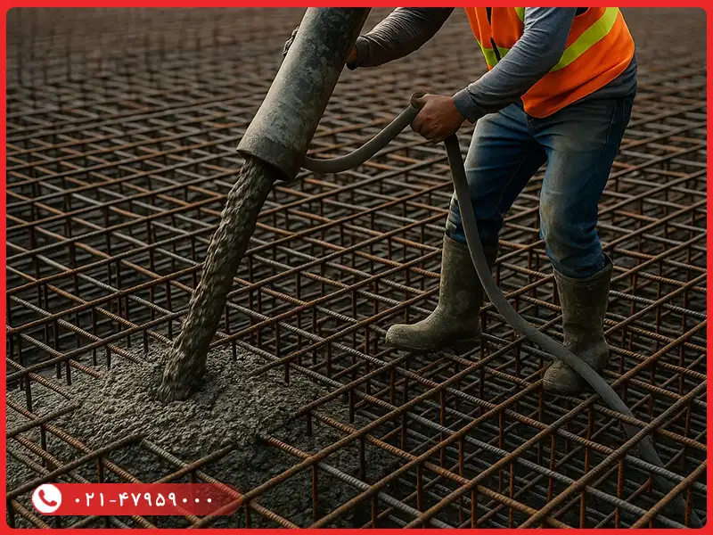 آرماتوربندی و بتن ریزی